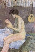 Paul Gauguin Study of a Nude Suzanne Sewing oil painting
